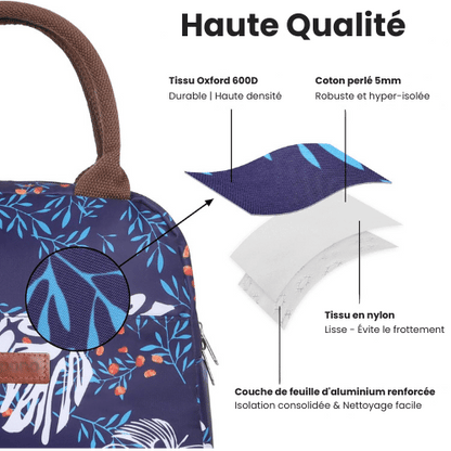 Sac Repas Isotherme Feuilles d'Acacia