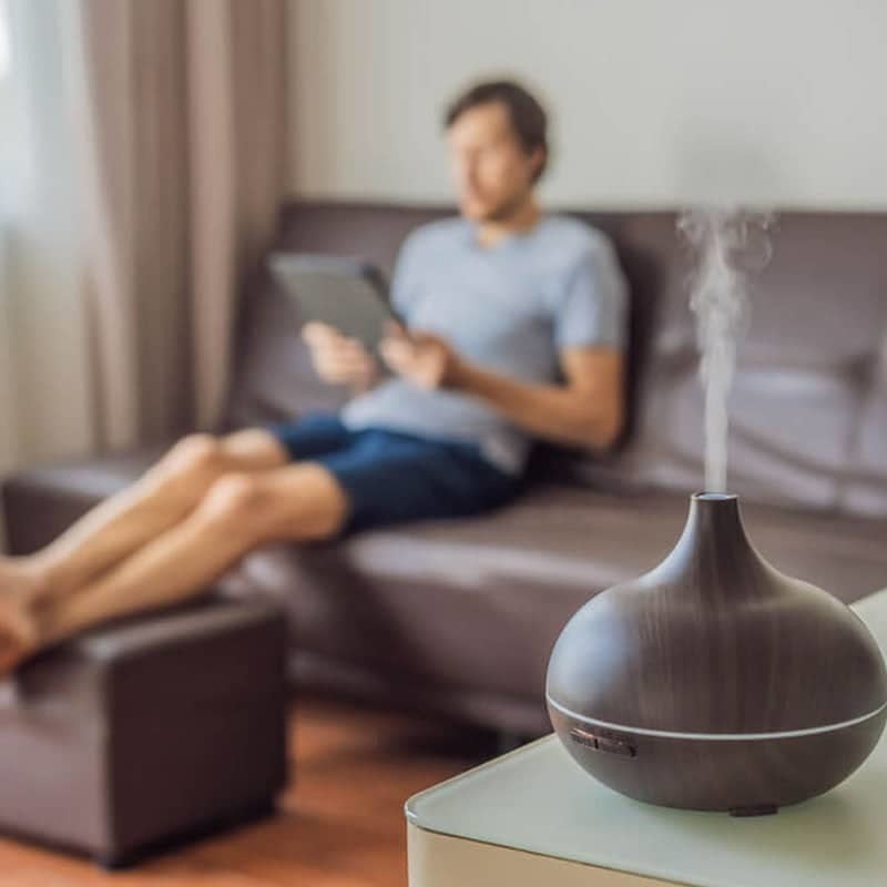 Humidificateur diffuseur huiles essentielles design finition bois - FUJI