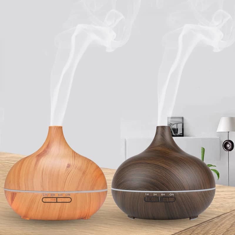 Humidificateur diffuseur huiles essentielles design finition bois - FUJI