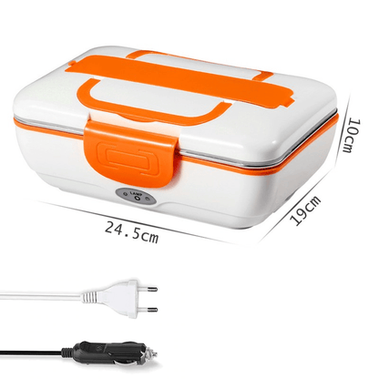 Lunch Box Chauffante Orange (Voiture/Maison)