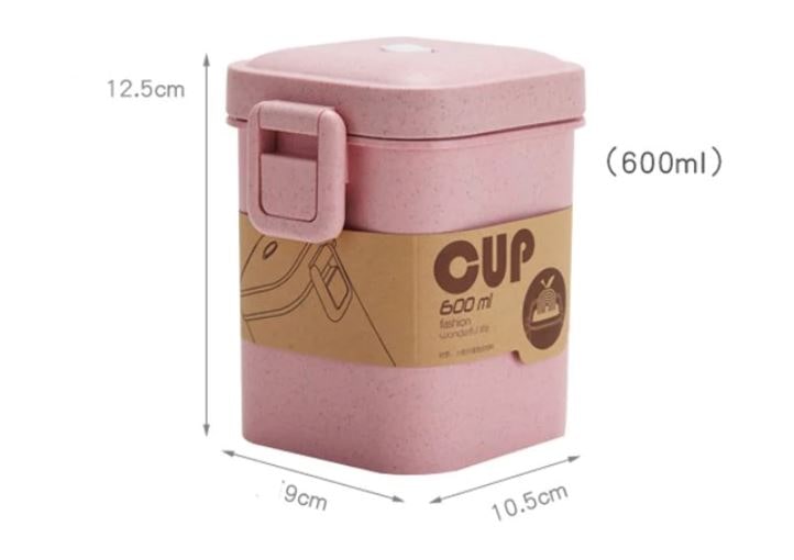Boîte à soupe 600 ml micro‑ondes Rose