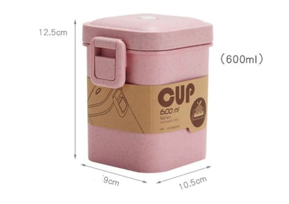 Boîte à soupe 600 ml micro‑ondes Rose