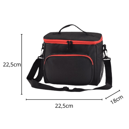 Glacière Souple Noire et Rouge