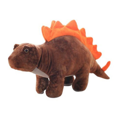 Peluche Géante Stégosaure Marron et Orange