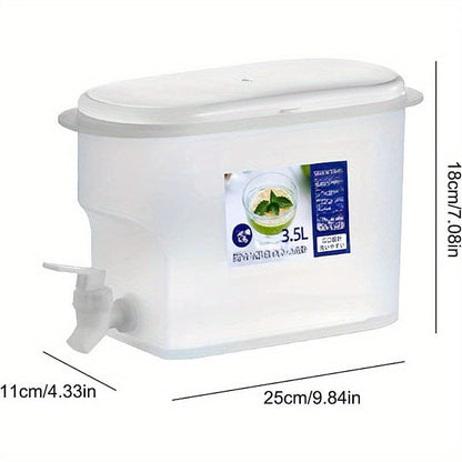 Distributeur de Boissons en Plastique avec Robinet - Capacité XXL - Idéal pour le Réfrigérateur - Théière à Fruits et Bouteille Limonade - Accessoires Maison
