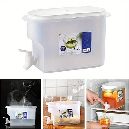 Distributeur de Boissons en Plastique avec Robinet - Capacité XXL - Idéal pour le Réfrigérateur - Théière à Fruits et Bouteille Limonade - Accessoires Maison