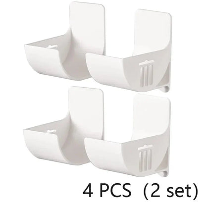 Distributeur de sacs poubelle mural Kitchen Bath en plastique - Lot de 4/2 - Rangement frais pour sacs poubelle 4PCS-2SETS