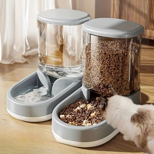 distributeur nourriture chat moderne