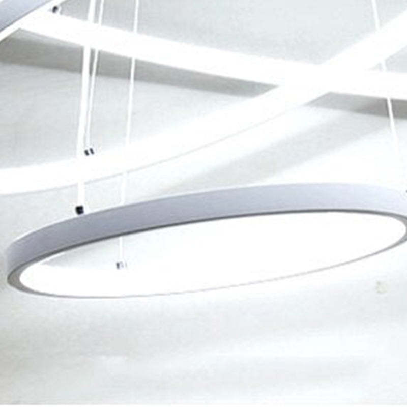 Lampe Suspension Moderne Yumanira avec 3 Anneaux – Éclairage Design LED, Réglable avec Télécommande