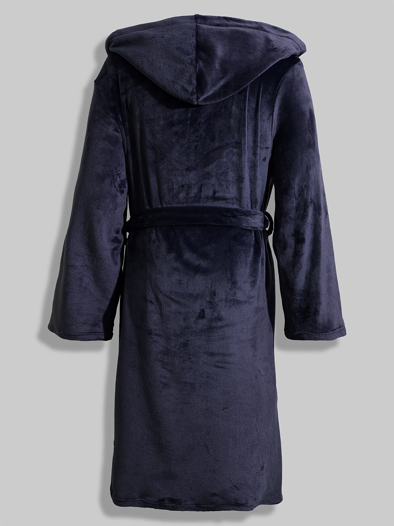 Peignoir homme à capuche en éponge épaisse avec ceinture