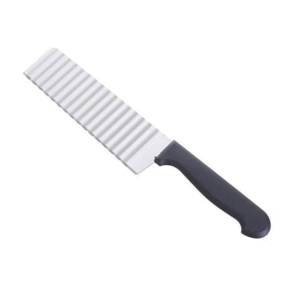 Coupe frite français avec lame dentelée en acier inoxydable