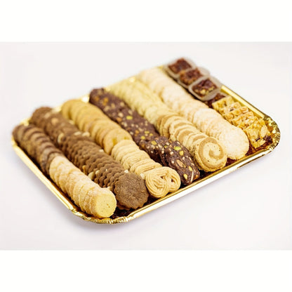 Ensemble de 10 Plateaux à Gâteaux Or Rectangle, Plateaux Jetables en Carton pour Plats, Bases de Gâteaux Anti-Gras, Plateaux de Présentation pour Desserts, Décoration de Gâteaux pour Fêtes et Mariages