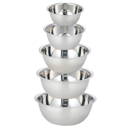 Ensemble de bols de mélange en acier inoxydable - Anti-dérapant - Parfait pour cuisine et pâtisserie