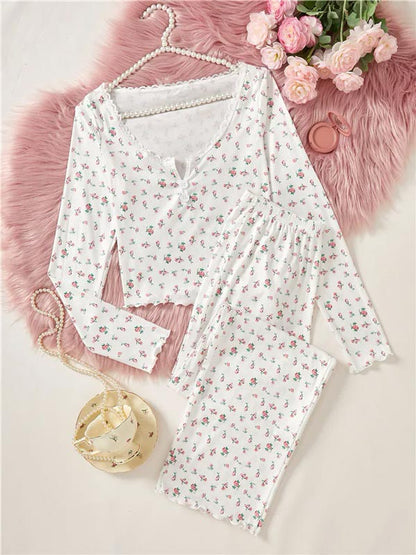 Pyjama D'été Pour Femme "Ombre de Rose"