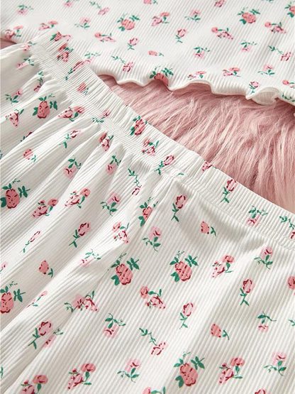 Pyjama D'été Pour Femme "Ombre de Rose"