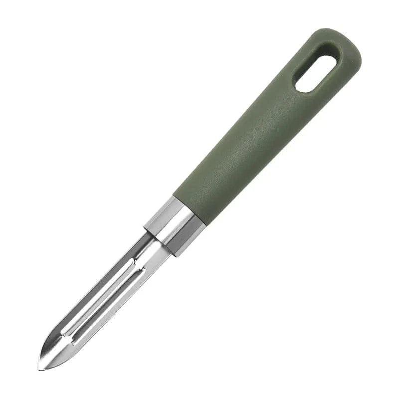 Épluche-légumes multifonction inox - Outil de cuisine pratiqueTableRow - Qualité premium Green