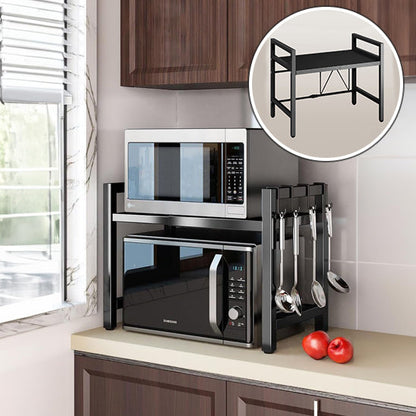 Etagere pour micro onde extensible