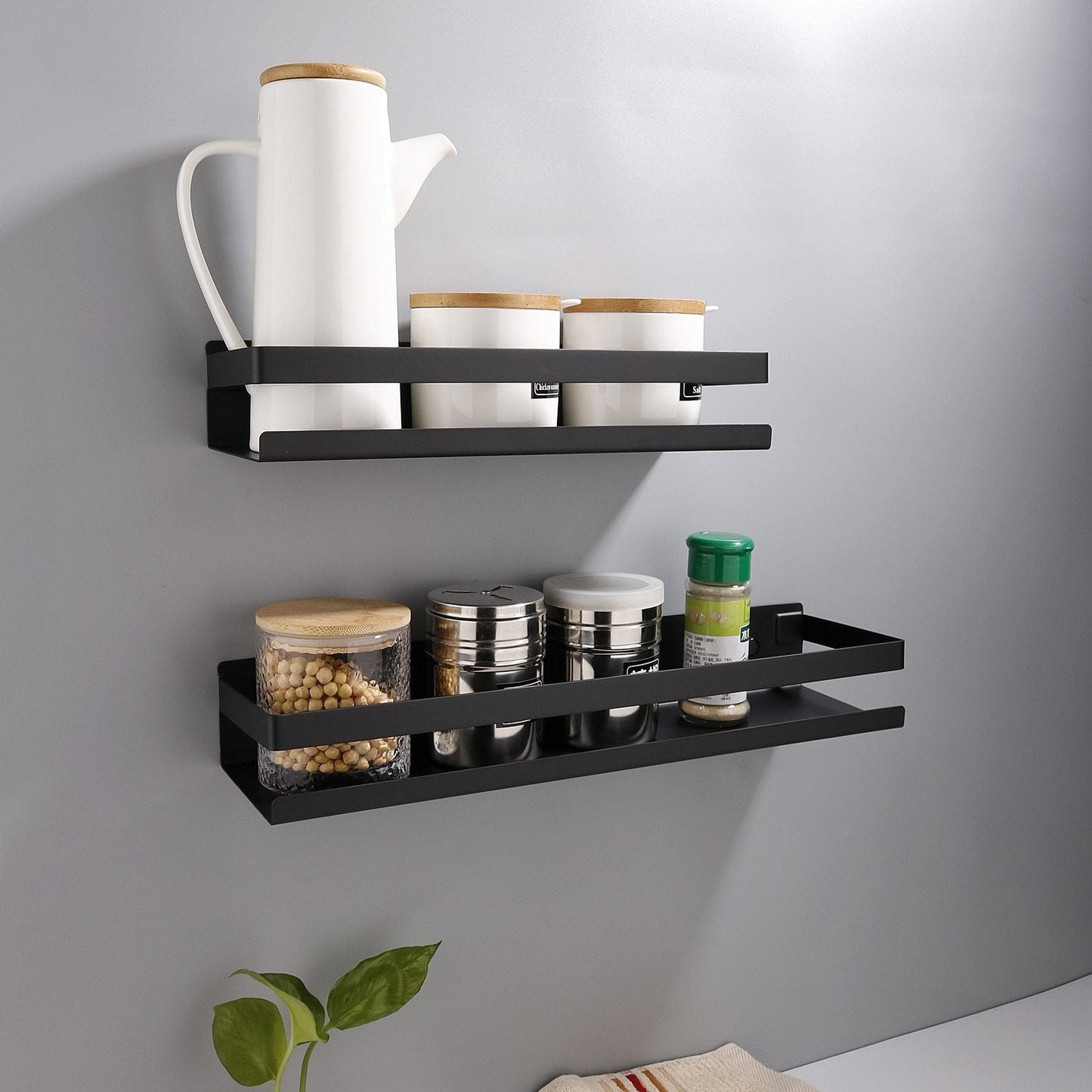 Étagère Murale Noire Design