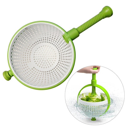 Essoreuse à salade rotative et pliable en plastique