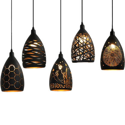 Suspension Besson - Lampe Vintage en Métal, Design Inspiré des Lanternes Anciennes