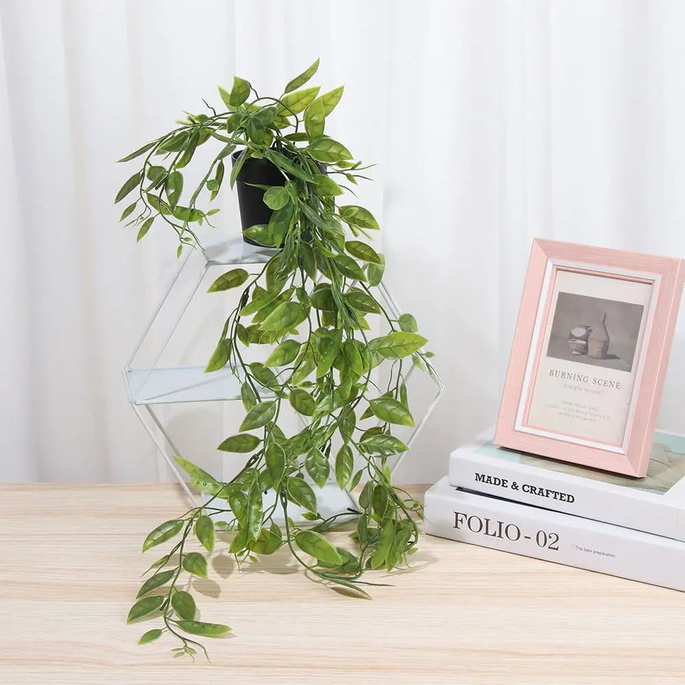Fausse Plante Tombante en Pot Réaliste