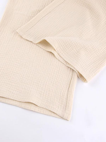 Pyjama Pour Femme En Coton Beige "Nuage de Douceur"