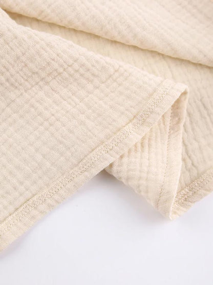 Pyjama Pour Femme En Coton Beige "Nuage de Douceur"