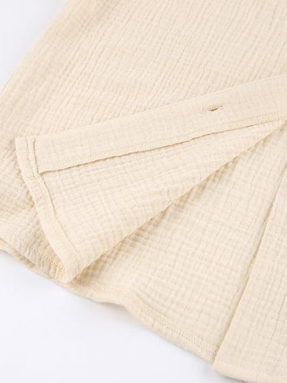 Pyjama Pour Femme En Coton Beige "Nuage de Douceur"