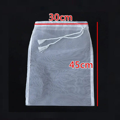 Filtre en Nylon Réutilisable pour Thé, Café, Huile - Sac de Filtre pour Lait Végétal 30x45cm / 60Mesh 250Micron