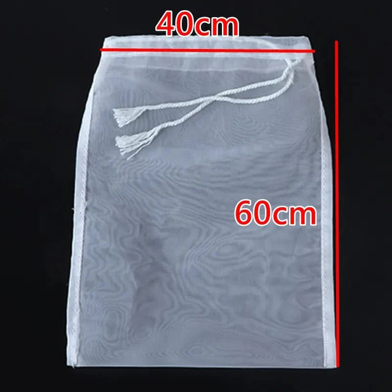 Filtre en Nylon Réutilisable pour Thé, Café, Huile - Sac de Filtre pour Lait Végétal 40x60cm / 60Mesh 250Micron