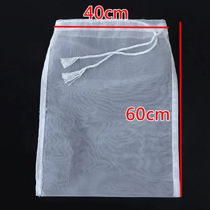 Filtre en Nylon Réutilisable pour Thé, Café, Huile - Sac de Filtre pour Lait Végétal 40x60cm / 60Mesh 250Micron