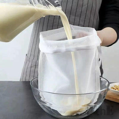 Filtre en Nylon Réutilisable pour Thé, Café, Huile - Sac de Filtre pour Lait Végétal