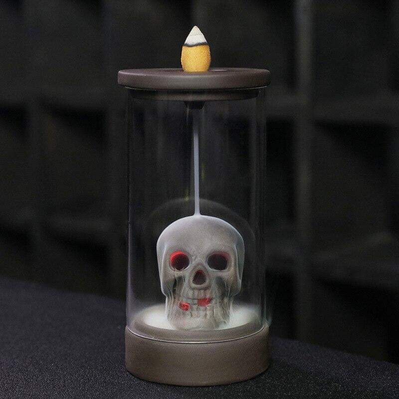 Brûle encens tête de mort