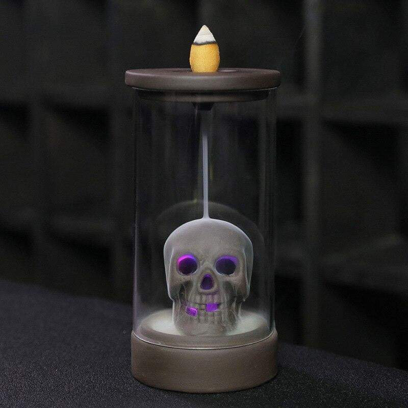 Brûle encens tête de mort