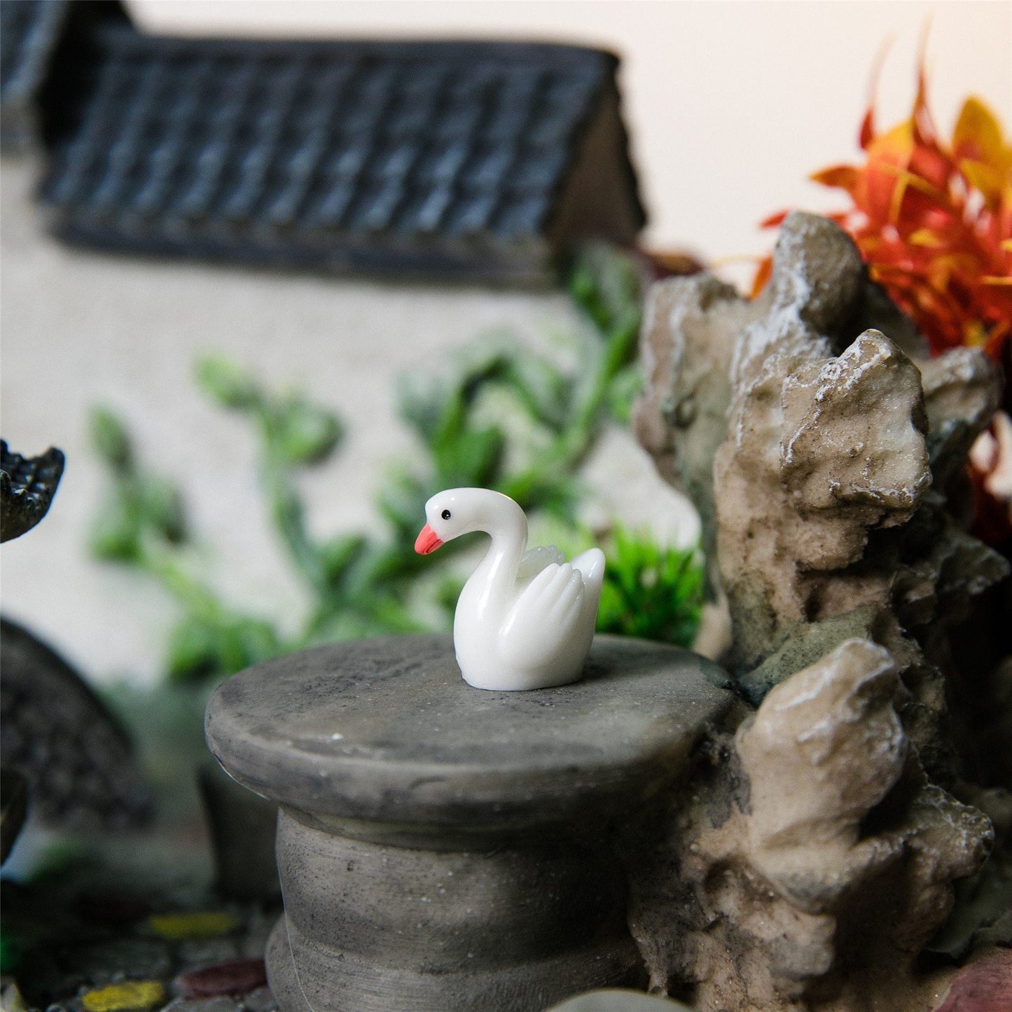 Aquarium avec fontaine