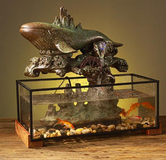Fontaine aquarium cascade