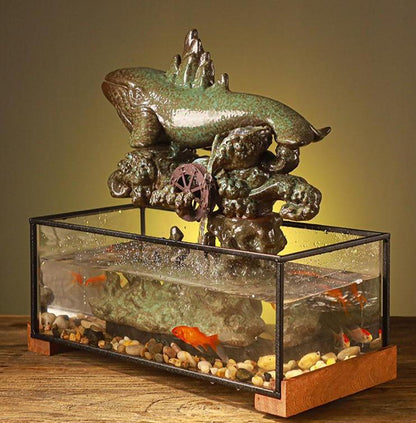 Fontaine aquarium cascade