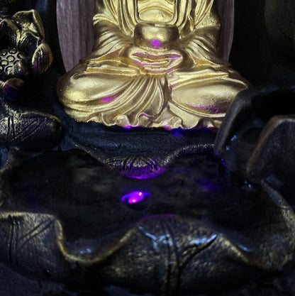 Fontaine Bouddha eau