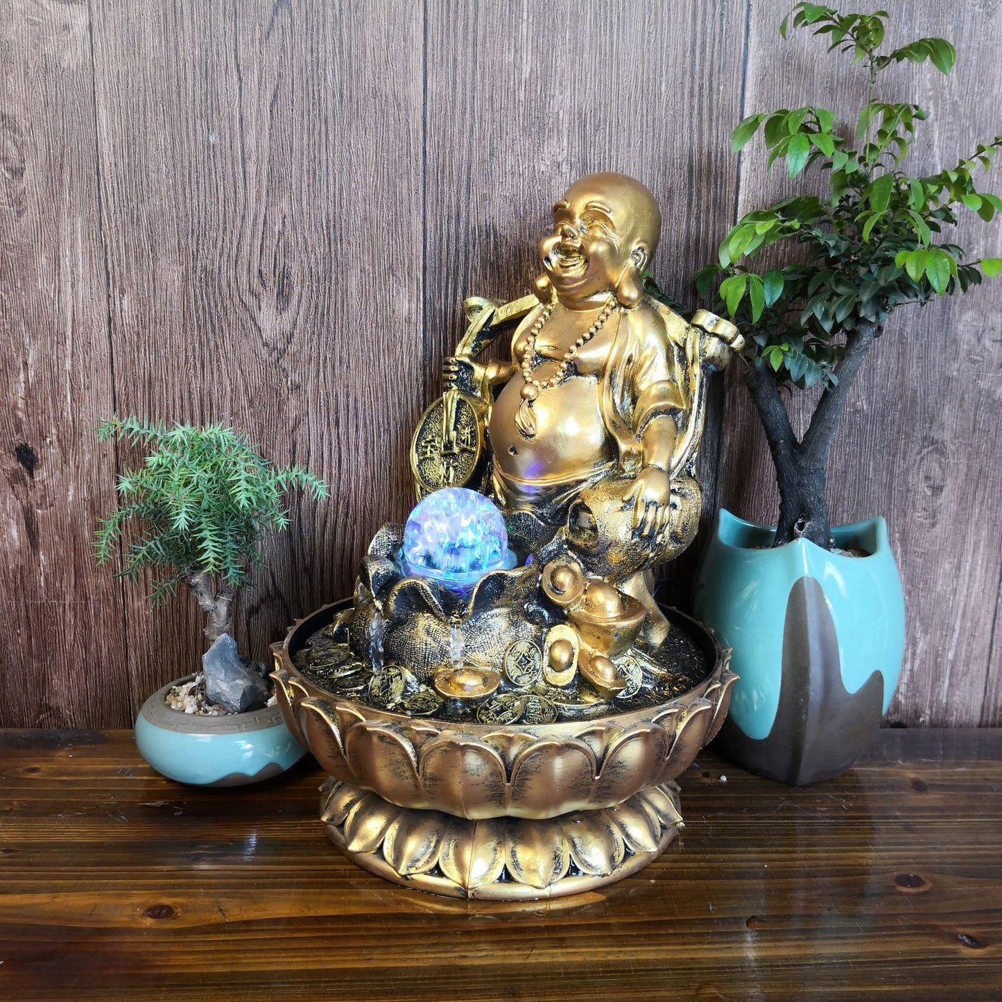 Fontaine Bouddha rieur