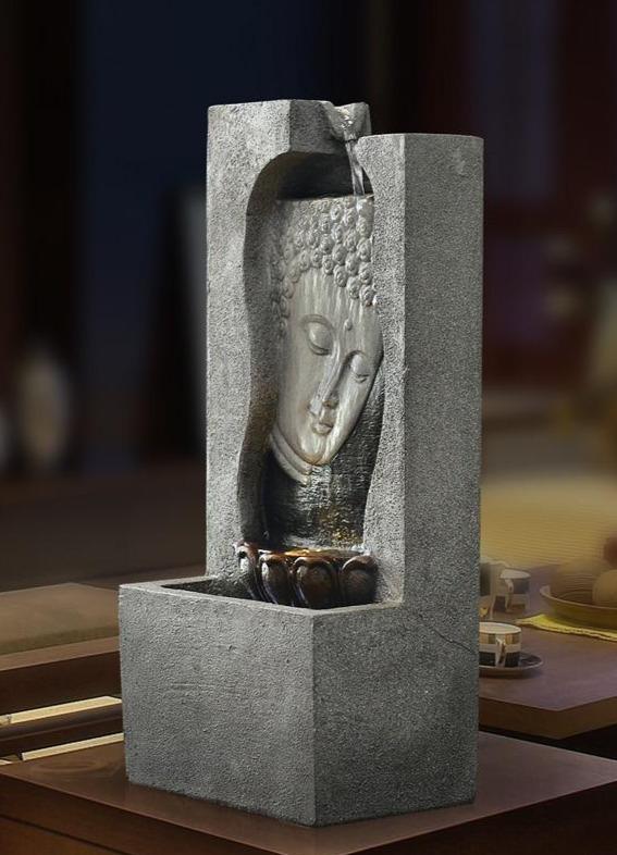 Fontaine tête de Bouddha