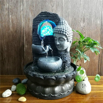 Fontaine visage Bouddha