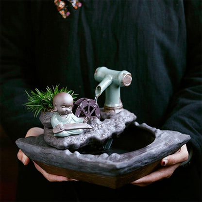 Petite fontaine Bouddha