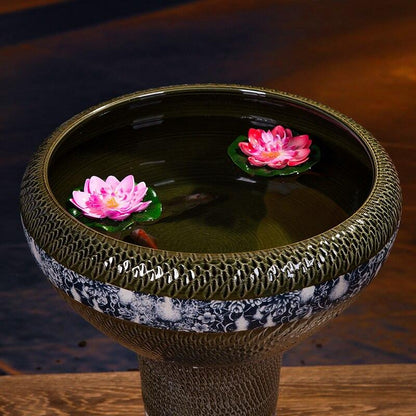 Fontaine d'intérieur avec bambou