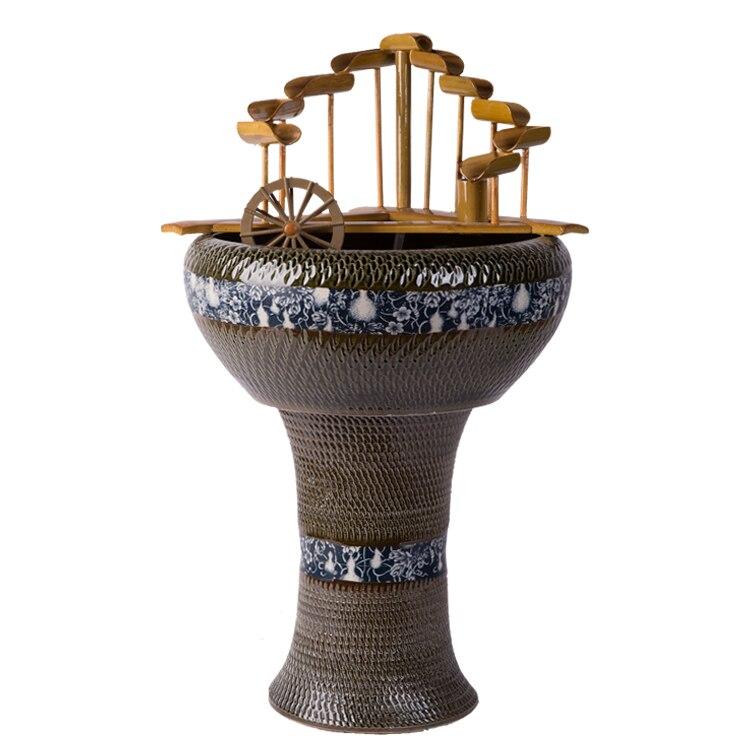 Fontaine d'intérieur avec bambou