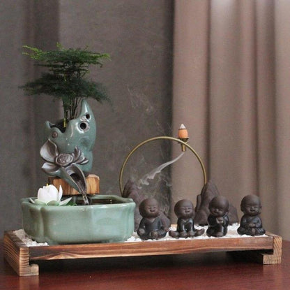 Fontaine jardin zen intérieure