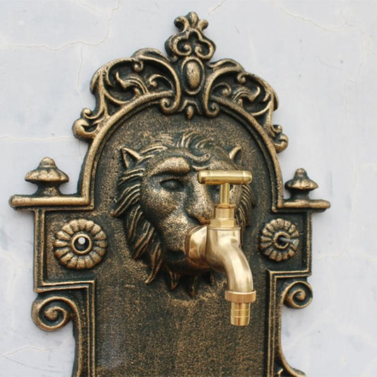 Fontaine murale tête de lion