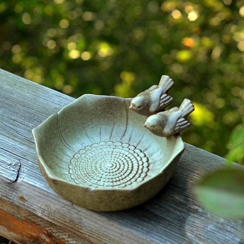 Baignoire oiseaux céramique