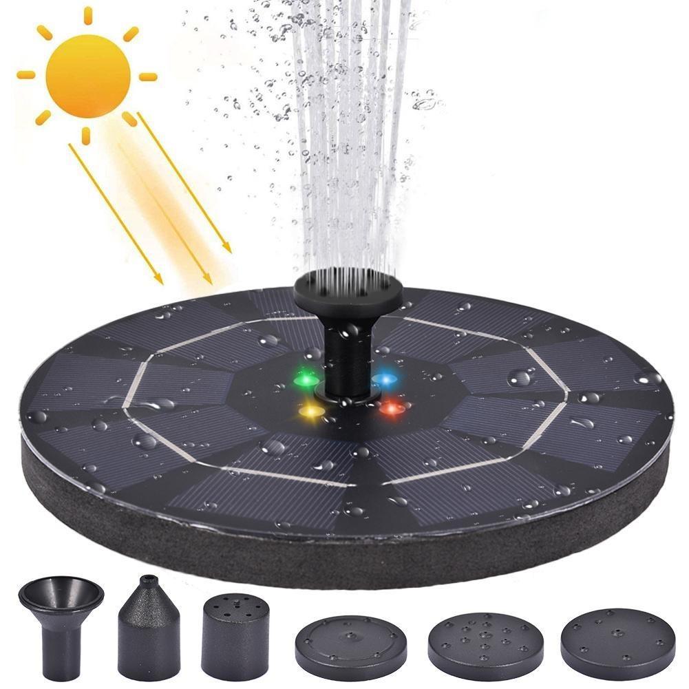 Fontaine solaire avec LED