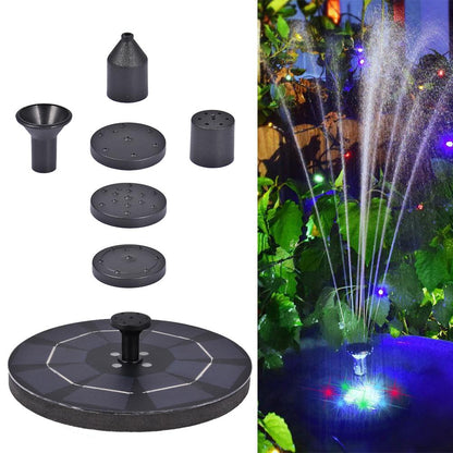 Fontaine solaire avec LED