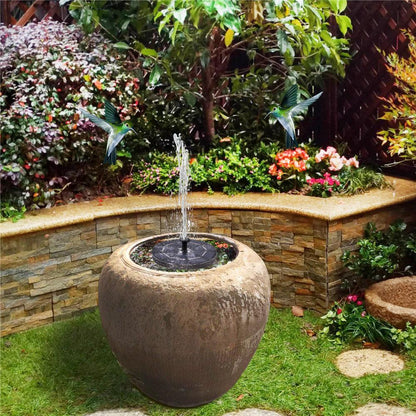 Fontaine solaire avec LED